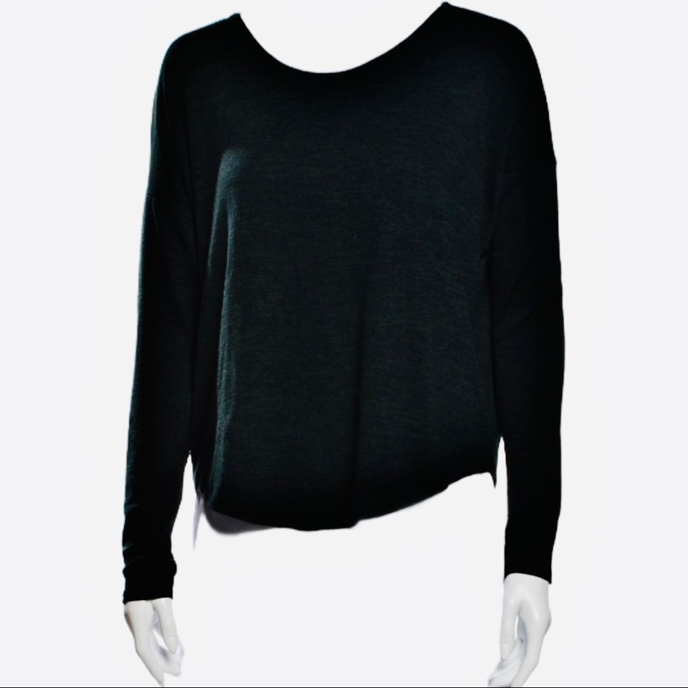 Rag & Bone Dark Green Knit Scoop-neck T-shirt S